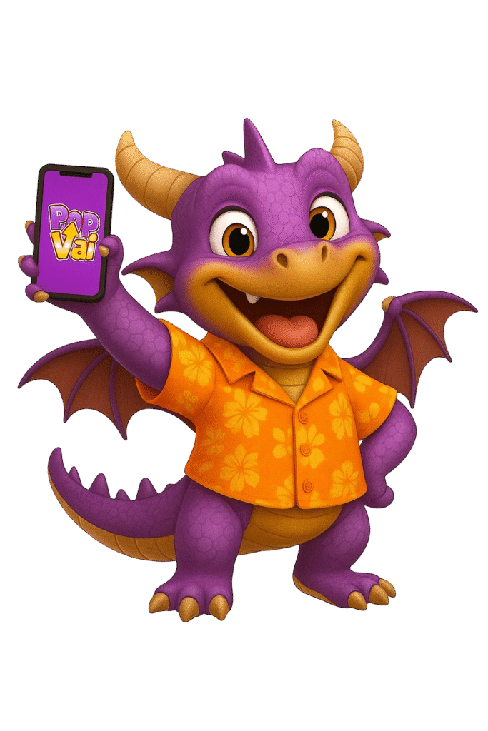 POPVAI mascote dragão